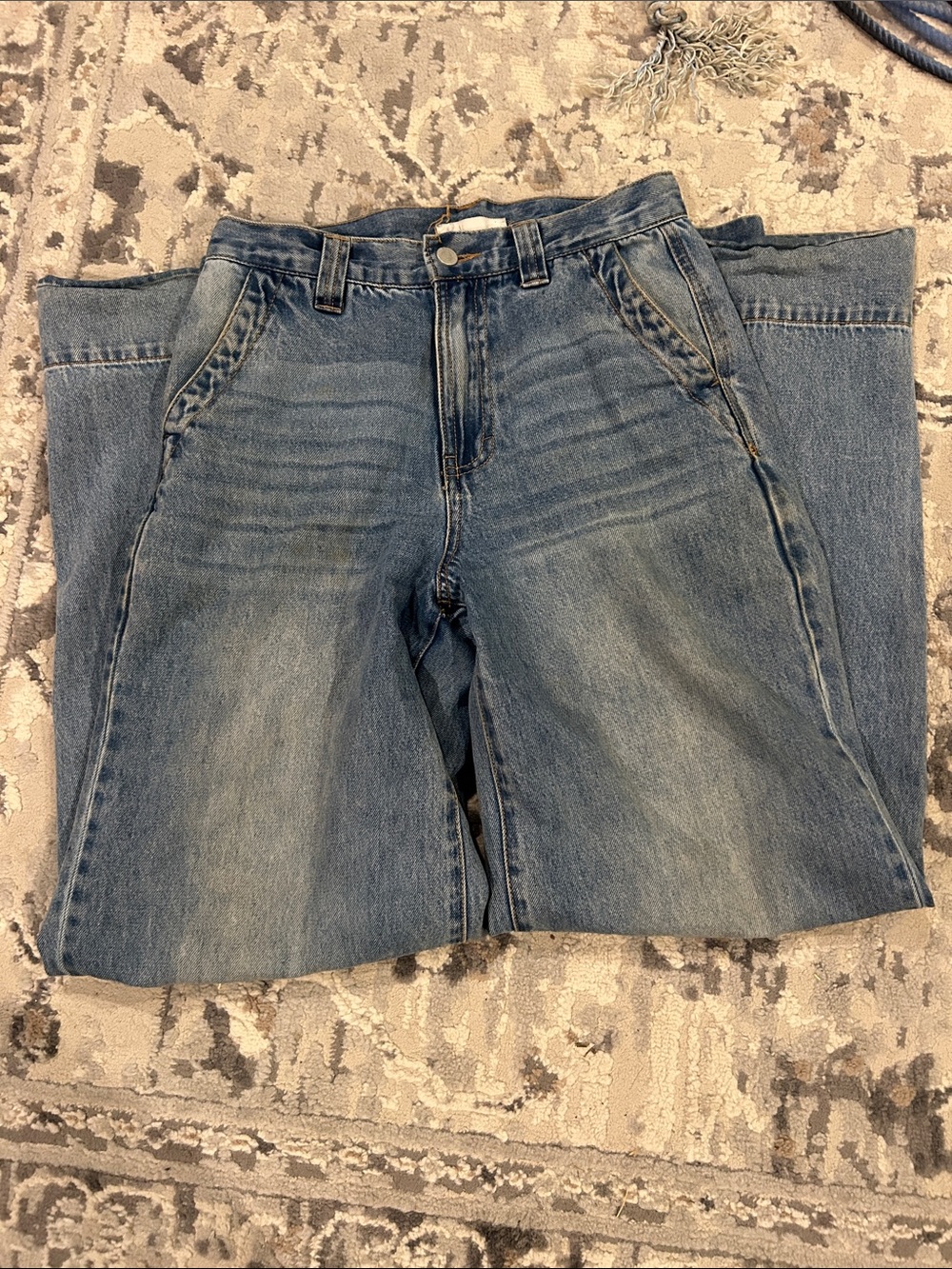 Habitual Women's Light Blue Wide Leg Jeans